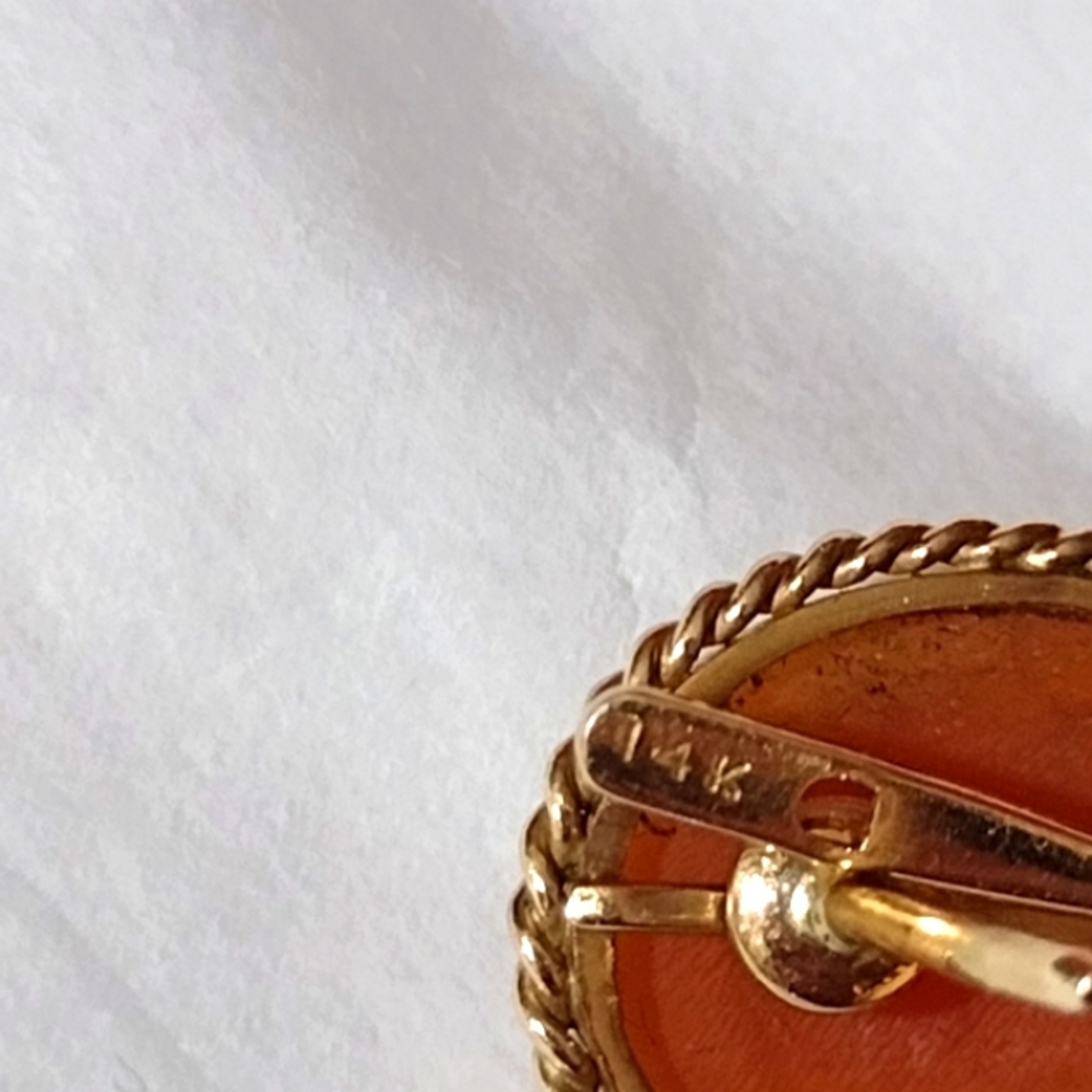 14KT Gold Real Shell Cameos - Picture 8 of 10